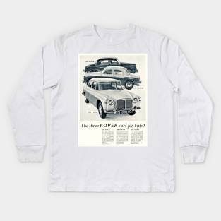 Vintage Rover car advert Kids Long Sleeve T-Shirt